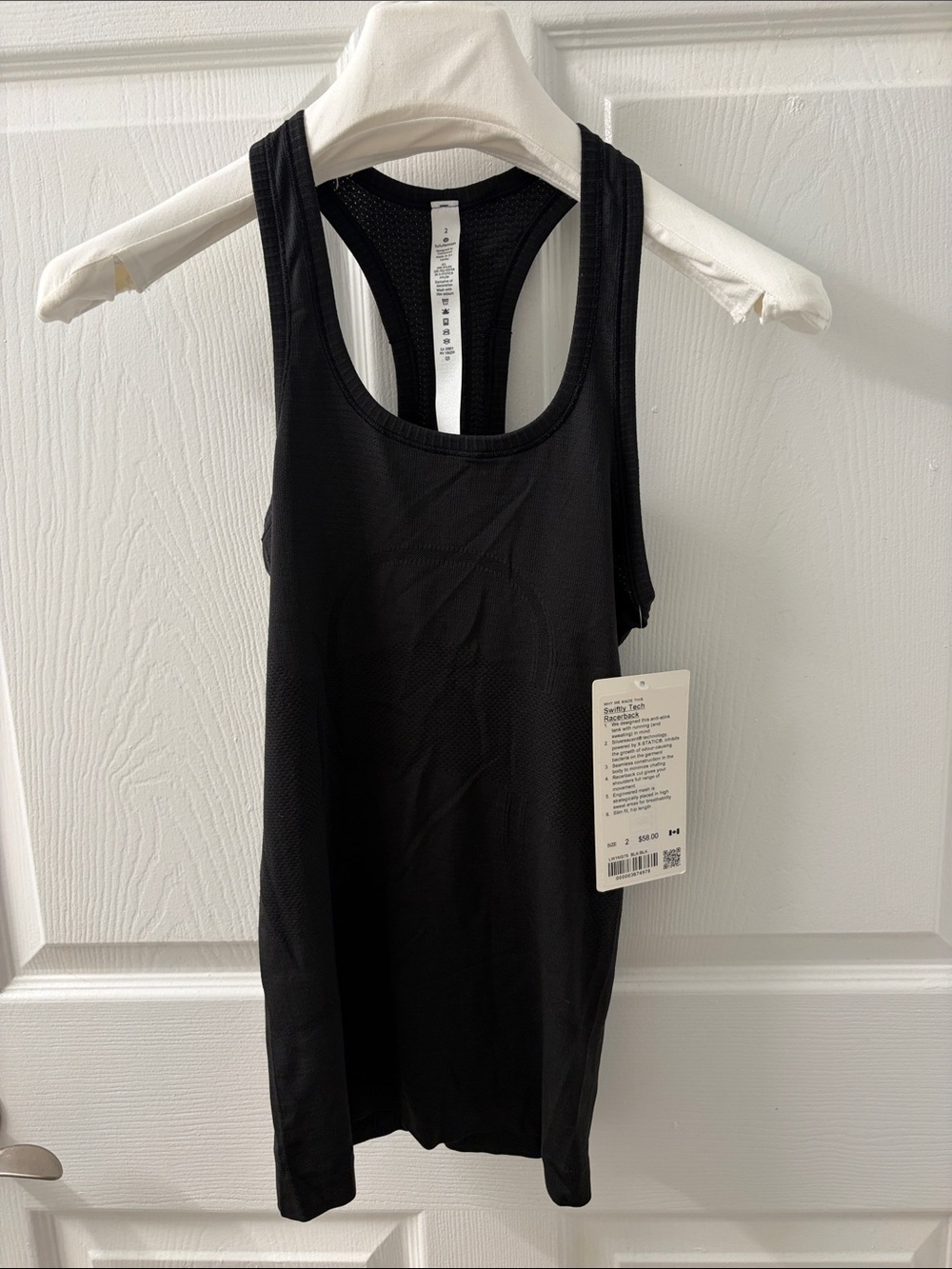 Lululemon NWT Swiftly Tech Racerback Black Size 2